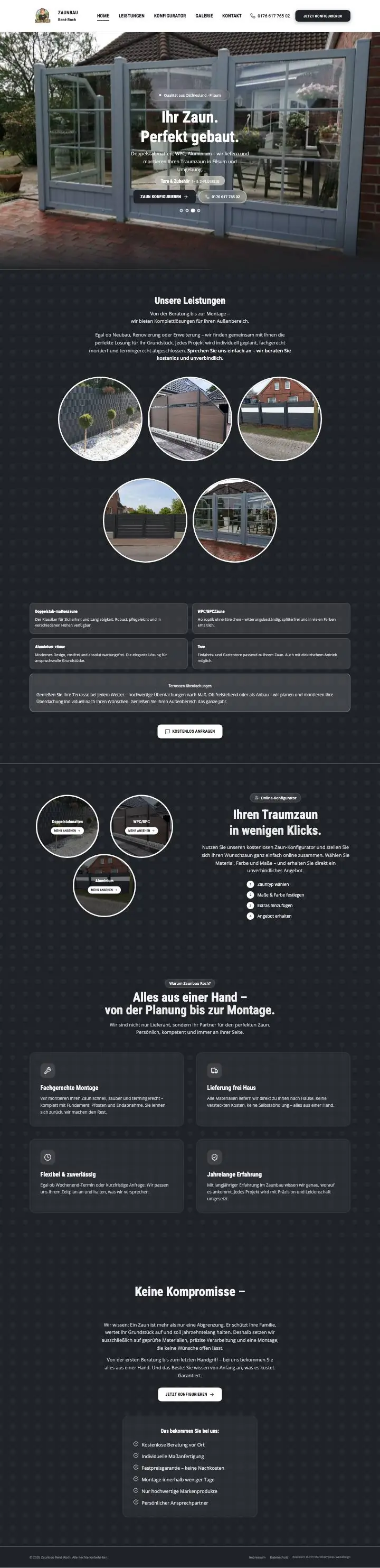 Website Zaunbau René Roch